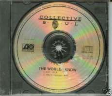 COLLECTIVE SOUL CD S THE WORLD I KNOW 2 TRK WHITE PROMO