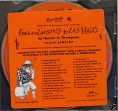 FEAR & LOATHING IN LAS VEGAS CD HUNTER S THOMPSON PROMO